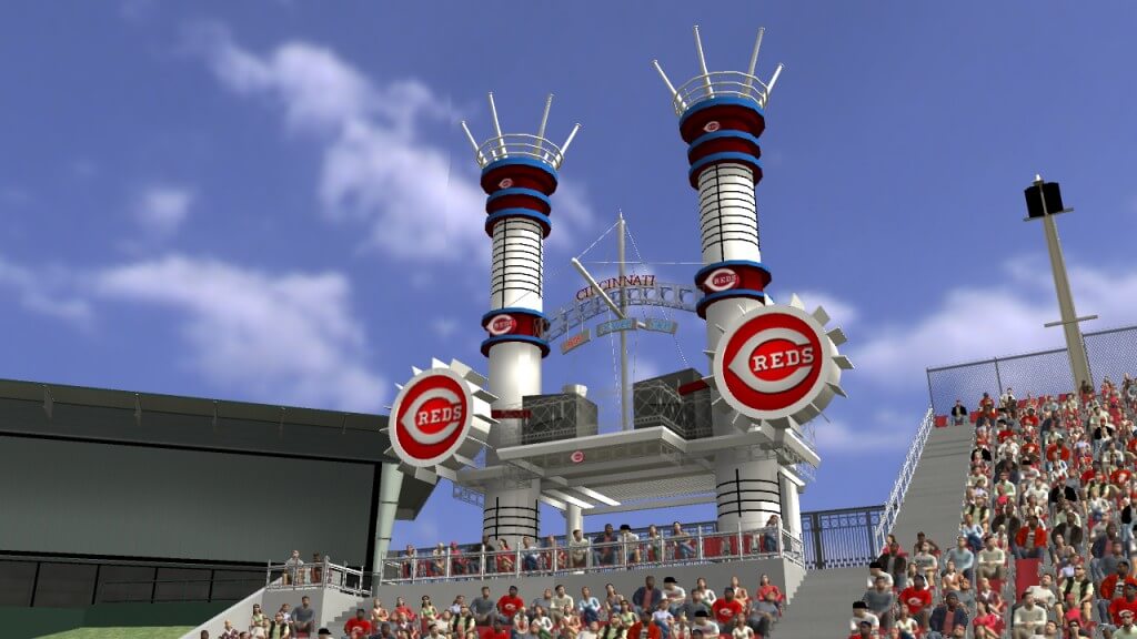 Cincinnati Reds Stadium (smoke stack)